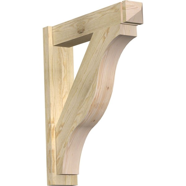 Ekena Millwork Funston Rough Sawn Arts and Crafts Outlooker, Douglas Fir, 6"W x 28"D x 32"H OUT06X28X32FST03RDF - main